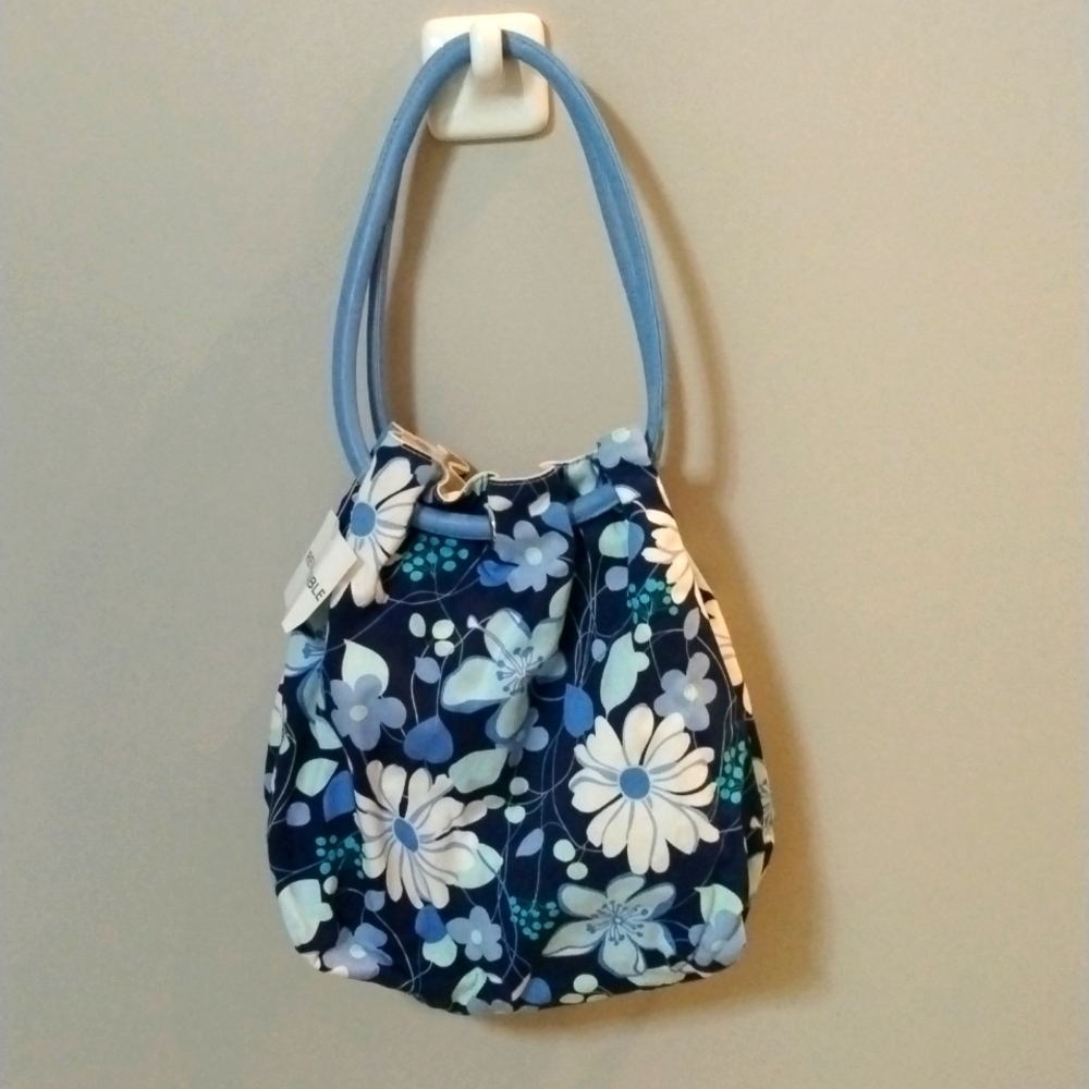 100% cotton reversible beach bag/purse